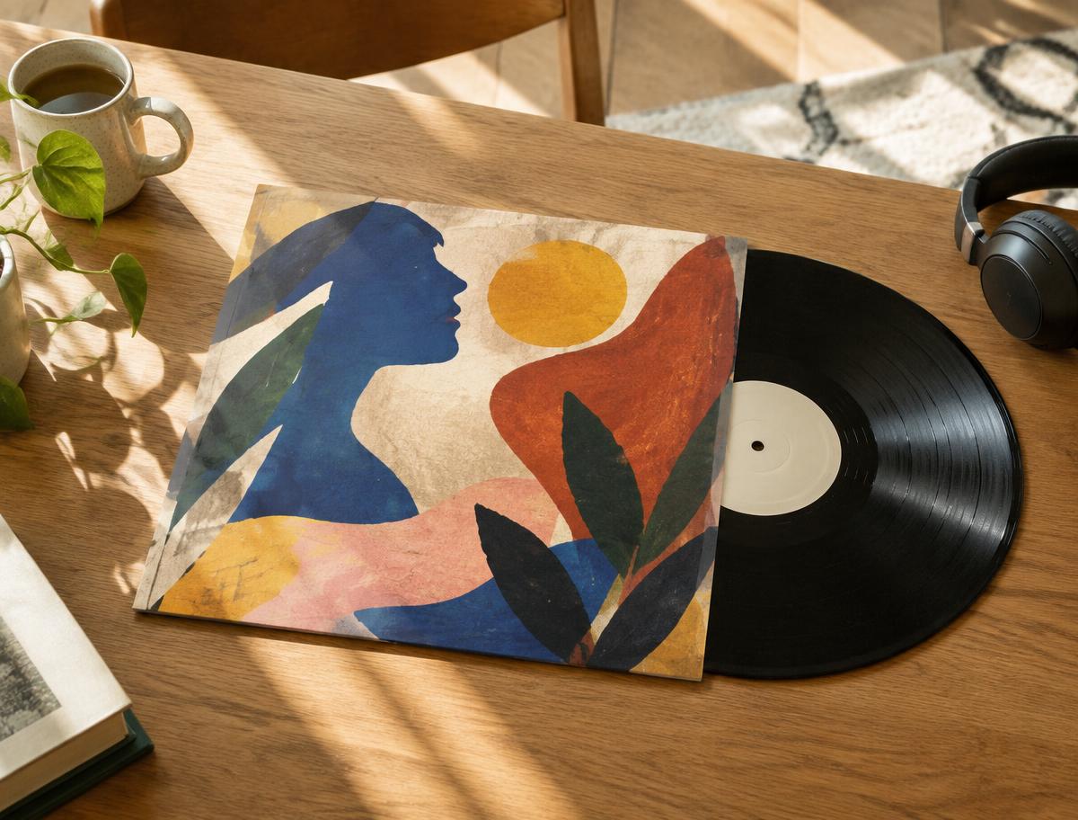 Eine kuratierte Sammlung von Schallplatten